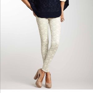 7 For All Mankind lace patterned skinny denim